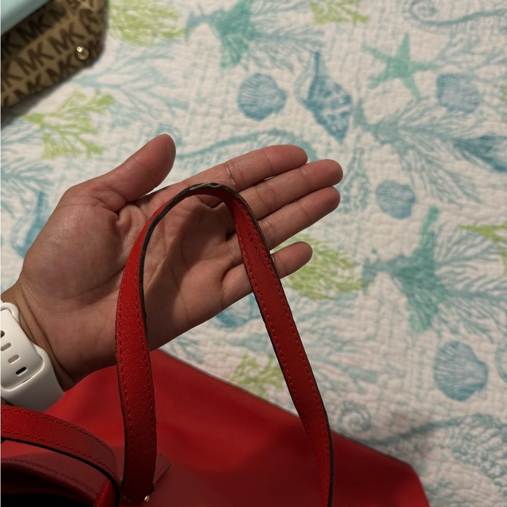 Michael Kors Vibrant Red Tote Bag - Picture 2 of 3